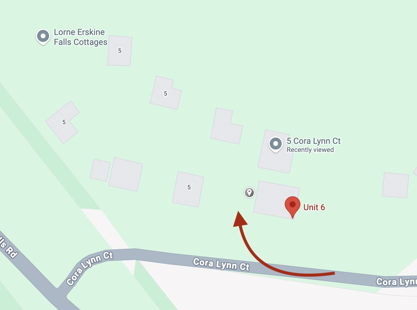 Parking map for Unit 6/5